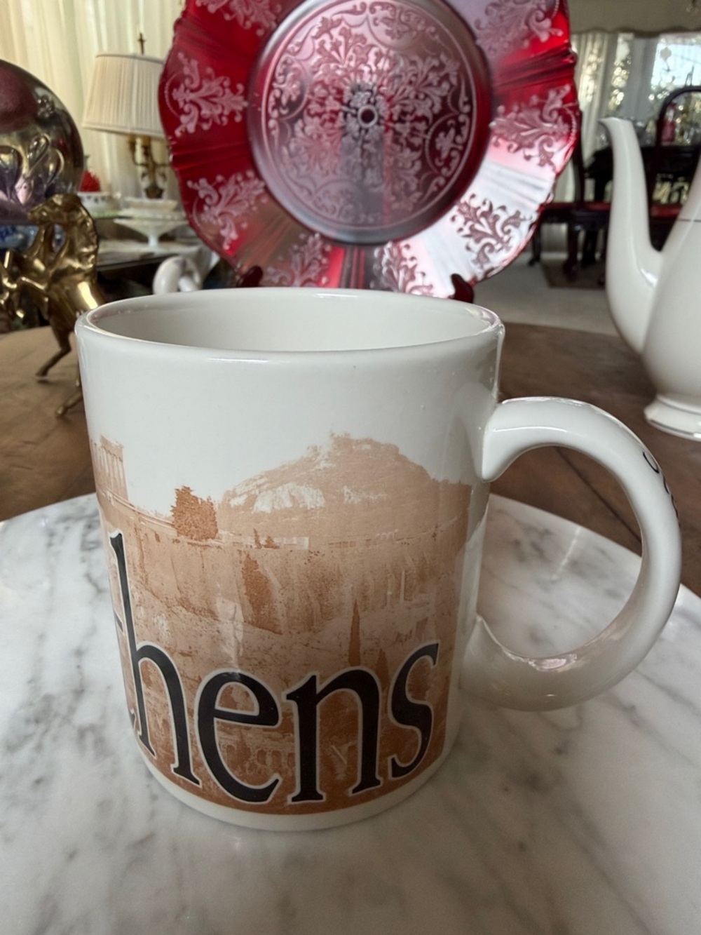 Vintage Starbucks city mug Athen Collector series 2002 made in England 16 oz